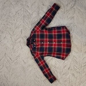 Ralph Lauren Boys Holiday Plaid Button Down